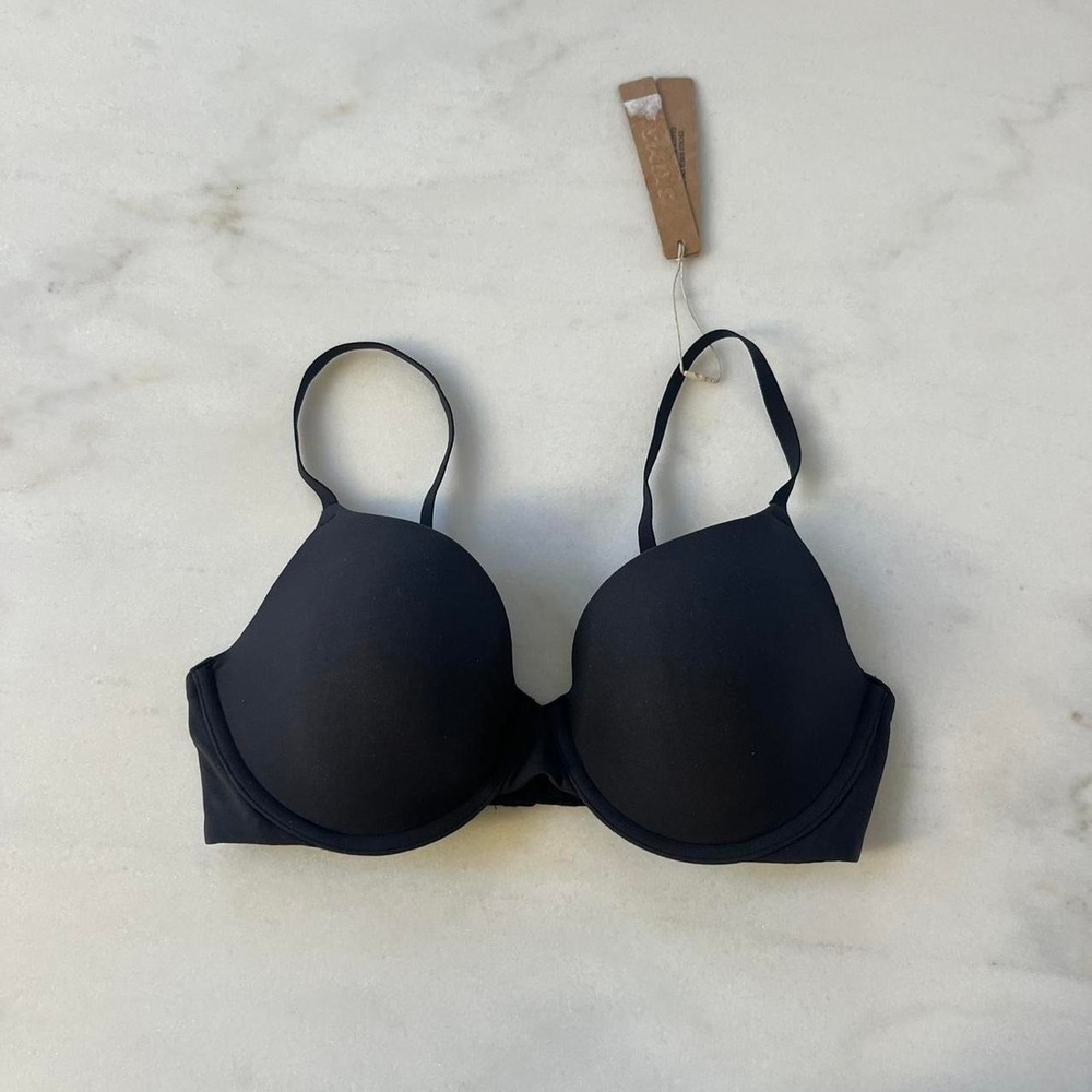 Skims Onyx Demi Bra Black Underwire 34C NWT